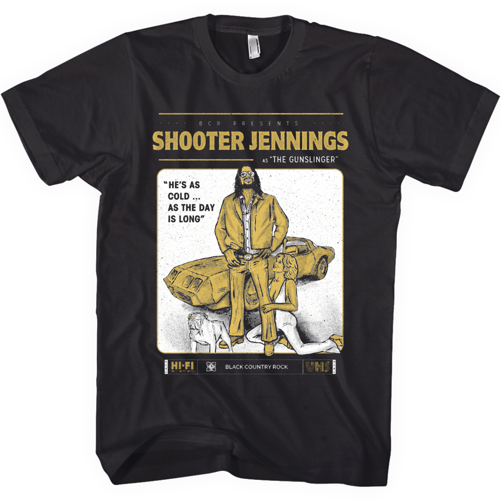 Gunslinger T-Shirt - SM and MD only - Shooter Jennings & Black Country Rock